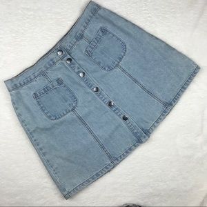 🌼NWT Urban Outfitters Denim Button Up Mini Skirt